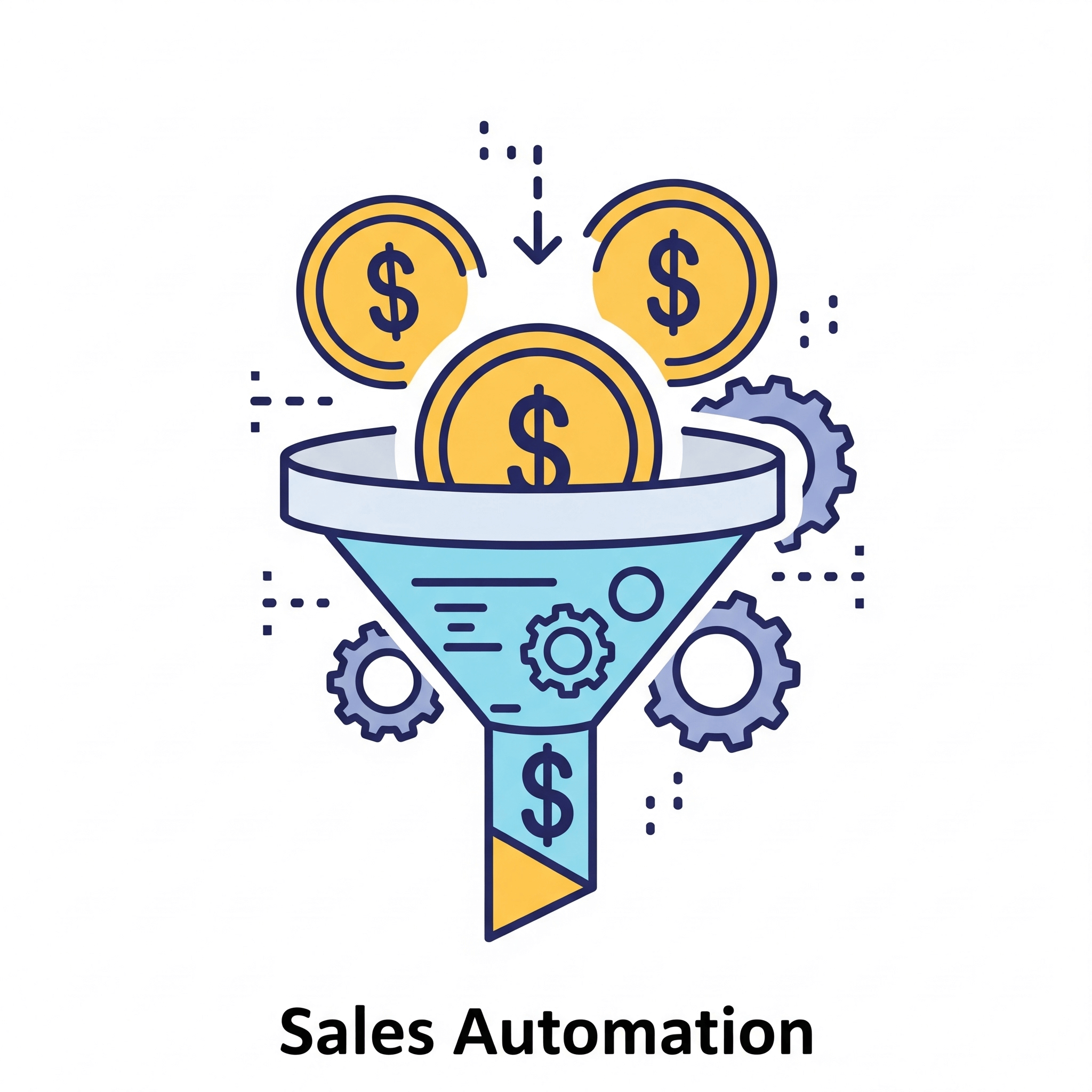 Illustration of an AI chatbot generating leads